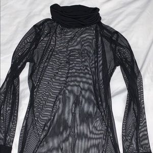 Sheer Nasty Gal Turtle Neck